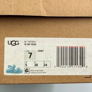 UGG Oh Yeah Slide Size 7 Slipper Shoe Teal Sky Blue thumbnail 2
