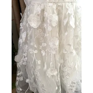 Lulus Classic Romance White 3D Floral Applique Tie-Strap Mini Dress thumbnail 9