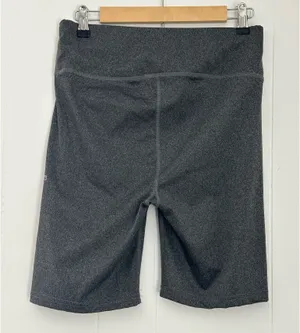 Bebe sport Women Gray Logo Biker Shorts Gym & Training Stretch Jersey XL thumbnail 3