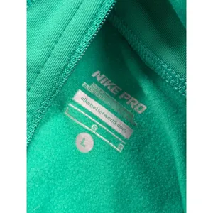Nike Pro Hyper warm Half-Zip Training Top Livestrong Green Long Sleeve Large thumbnail 5