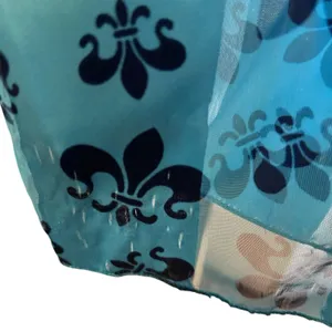 New Orleans Saints Scarf Lot of 2 Blue White Black fleur Del Lis Silk Feel Sport thumbnail 5