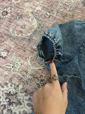 Main Strip Boutique Denim Puff Sleeve Tie Front Top thumbnail 3