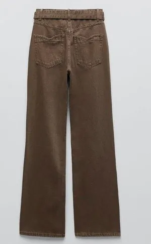 Nwt Tre Belted Wide Leg Jeans thumbnail 8