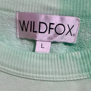 Wildfox Distressed Tie Dye Sweatshirt Womens L Mint Green NWT thumbnail 4