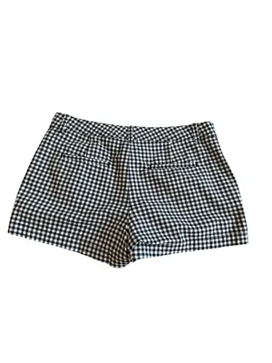 GAP Women’s Black White Gingham Shorts Size 12 thumbnail 3