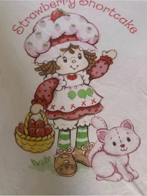 Strawberry Shortcake Pink T-Shirt Size XS 0335 thumbnail 2