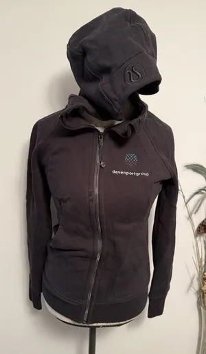 Lululemon Scuba Full-Zip Hoodie Black Size 6 Women's Flaw‎ thumbnail 1