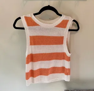 AE Striped Sweater Tank Top XS thumbnail 6