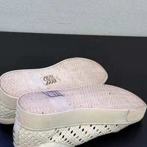 Joie Woven Platform Sneakers Womens 38.5 US 8.5 Basket Wear Flatform Lace Up Shoes thumbnail 13