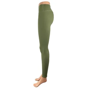 CSB Women's Green High Rise Yoga Gym Workout Athletic Activewear Legging Pants M thumbnail 2