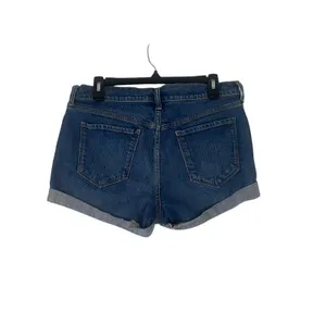 Old Navy Women's Size 8‎ Boyfriend Roll Tab Denim Shorts thumbnail 4