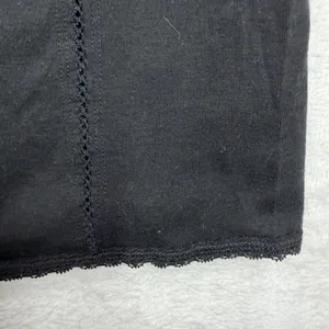 VTG Y2K Old Navy Large Cami Tank Top Lace Trim Babydoll Black Coquette Layering thumbnail 6