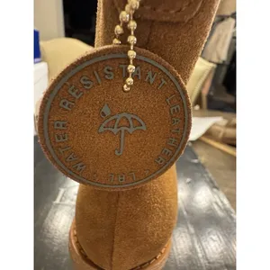 Ralph Lauren Marianna Bootie - Water Repellant Suede Brown Size 10 thumbnail 6