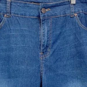 NEW Simply Emma Plus Size Denim Shorts Cuffed American Blue Wash Stretchy‎ thumbnail 4