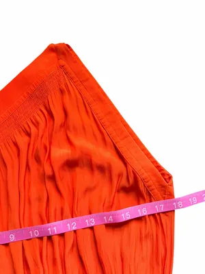 Ramy Brook Leila One Shoulder Blouson Mini Dress Orange Size Medium thumbnail 5