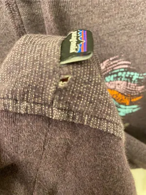 Patagonia Women's Plum Pullover Hoodie with Mountain Graphic organic cotton thumbnail 6