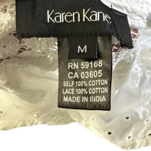 Karen Kane White Cotton Blouse thumbnail 6