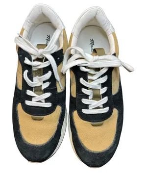 Madewell MWL Shoes Womens Size 7 Beige Leather Colorblock Casual‎ Sneakers thumbnail 1