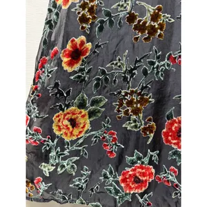 Miss Me Floral Velvet Burnout Mini Dress‎ Sz S Y2K Whimsigoth Fairy Grunge thumbnail 3