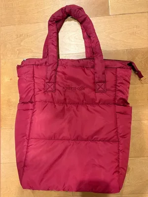 Roberto Coin tote nylon bag red side pockets thumbnail 1
