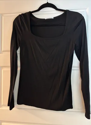 Amazon Black Square Neck Top thumbnail 1