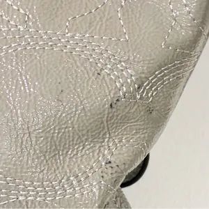 COACH E1120-F15142 Patent Leather Stitched C‎ Tote Shoulder Bag Grey thumbnail 4