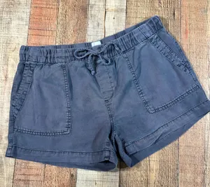 GAP Blue 100% Lyocell Twill Pull On Utility Shorts Drawstring Waist Small Gorp thumbnail 1