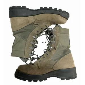 UFCW‎ Mondo Green Leather Suede Vibram Sole Military Combat Boots Men's Size 5 R thumbnail 6