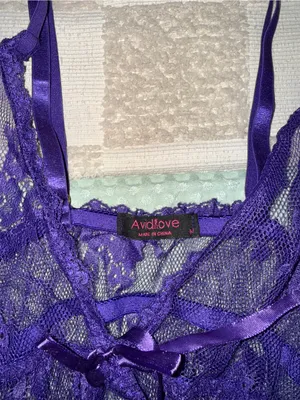 Avidlove‎ Women'S Sexy Pajama Floral Lace Babydoll Lingerie M thumbnail 2