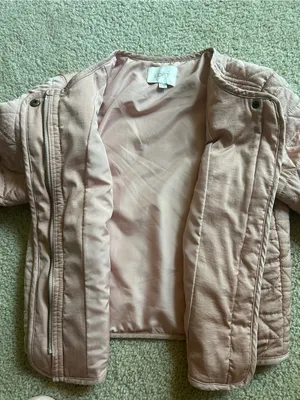 Vinted LOFT women full zip Quilted Pink Jacket size S thumbnail 5
