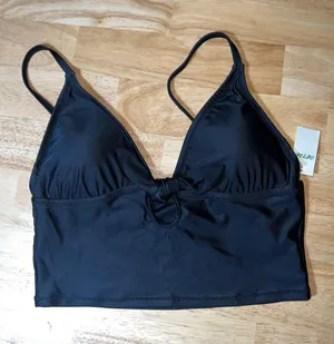 Aerie Medium Black Crop Bikini Top BNWTS $34.95 thumbnail 1