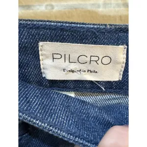 Pilcro Gaucho Pants Denim Jeans High Rise Wide Leg Cropped Size 32 - 16" Inseam thumbnail 4