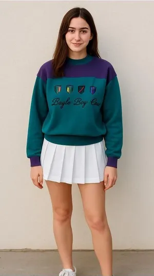 Bugle Boy Co Sweatshirt Medium Embroidery Pullover unisex thumbnail 1