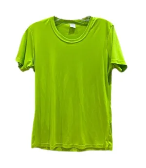 Lime Green Tech Shirt Short Sleeve Woman's Small thumbnail 1