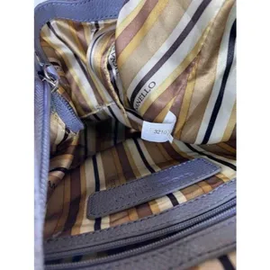 tignanello bag light purple leather tote thumbnail 12