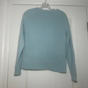 360 Cashmere Light Blue Crewneck Raglan Sweater XS Pure Cashmere cozy minimal thumbnail 6