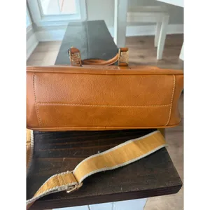 Montana West Top Handle Satchel Bag Crossbody Strap Boho Western Cognac Rustic thumbnail 5