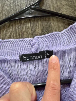 Purple Boohoo Cardigan Sweater thumbnail 3