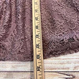 Altar'd State Dali Lace Fit and Flare Dress Pale Mauve V-Neck Keyhole Back NWT M thumbnail 7