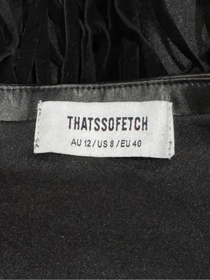 That’s So Fetch Faux Leather Fringe Skirt Belt Women’s 8 thumbnail 3