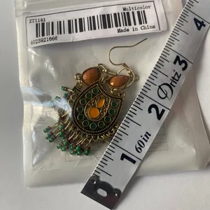 Bohemian Beaded Gypsy Tassel Drop‎ Earrings thumbnail 7