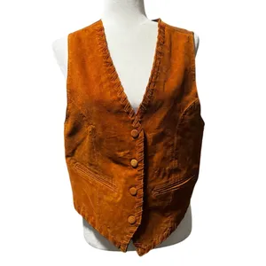 Rafael Suede Vest Rust Brown (Size M) Western Style Boho Size M thumbnail 3