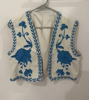 Country Vest Blue Size L thumbnail 1
