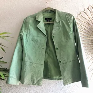 Vintage suedessence 100% genuine leather lightweight suede jacket thumbnail 4