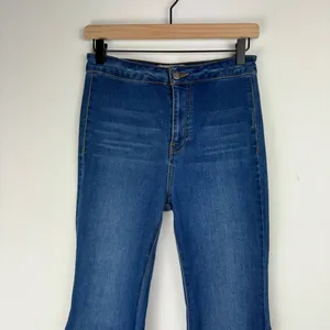 Free People Just Float On Flare Jeans Sz 26 Dark Wash Denim Stretch Western thumbnail 6
