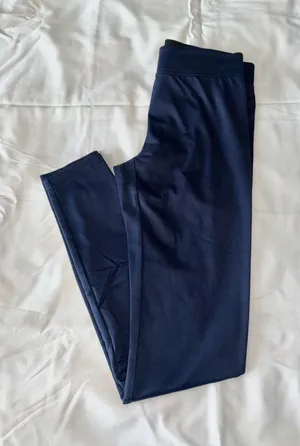 Dark Blue Solid Leggings thumbnail 1