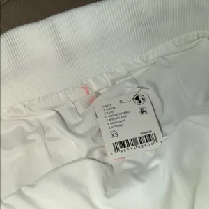 NEW** FP Movement Prep in your step Womens XS white Orange lined athletic Shorts thumbnail 2