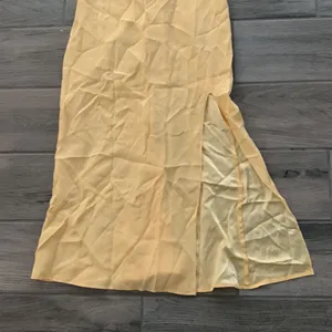 Reformation Silk golden dress thumbnail 3