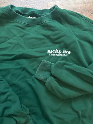 Lucky me I’ll manifest it, Green sweat set Size M thumbnail 2