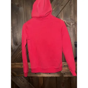 Hollister Women's Sz XS Red Hoodie Hooded Sweatshirt‎ Letterman Spell Out thumbnail 4